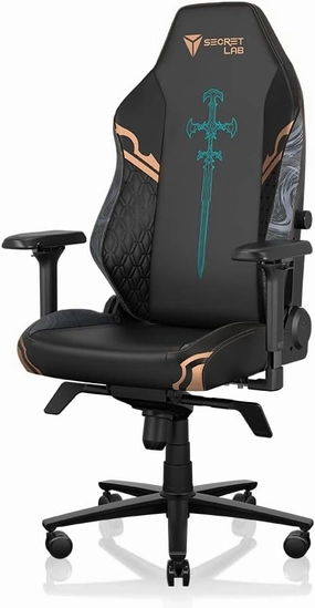 Secretlab Titan Evo Viego Gaming Chair - Reclining - Ergonomic & Comfortable Computer Chair with 4D Armrests - Magnetic Head Pillow & Lumbar Support - Small - Black/Green - Leatherette