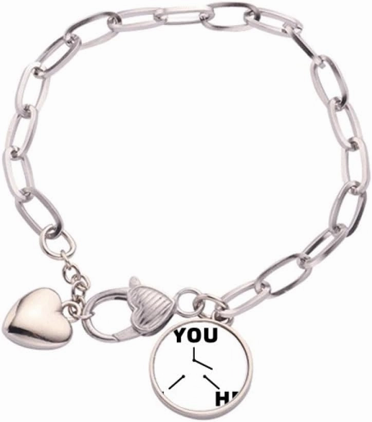 Select Circuit Switch Abort Heart Chain Bracelet Jewelry Charm Fashion