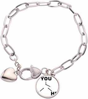 Select Circuit Switch Abort Heart Chain Bracelet Jewelry Charm Fashion