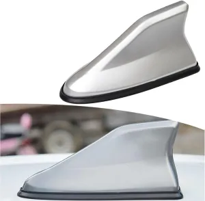 Shark Fin Car Aerial for Buick Excelle 2013-2024, Car Roof Antenna Caps Waterproof Auto Aerials Radio Shark Fin Antenna Cover,Silver