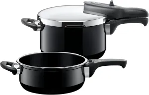 Silit "Sicomatic - T-Plus Duo Pressure Cooker, Black, 3/4.5 Litre