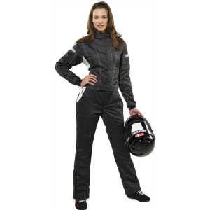 Simpson Racing Vixen II Women's Racing SuitLarge - Black/White