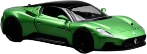 Simulation Car Model 1：24 for Maserati Mc20 Sports Car Simulation Alloy Car Model Home Decoration Metal Ornaments Mini Vehicles Toys(Green)
