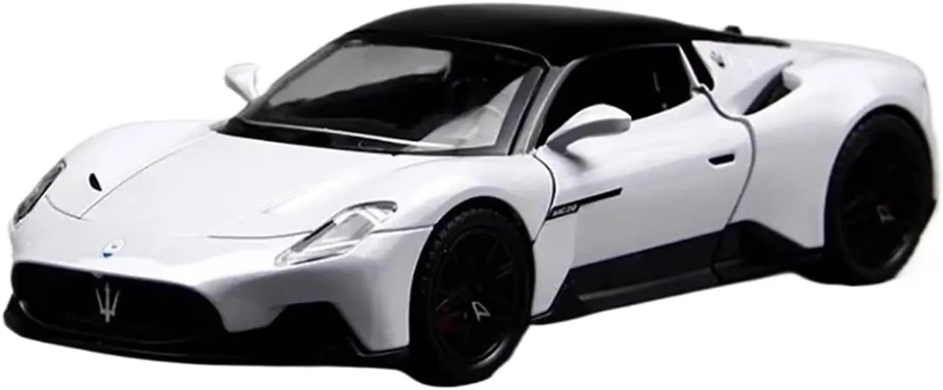 Simulation Car Model 1：24 for Maserati Mc20 Sports Car Simulation Alloy Car Model Home Decoration Metal Ornaments Mini Vehicles Toys(Green)