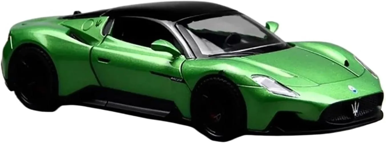 Simulation Car Model 1：24 for Maserati Mc20 Sports Car Simulation Alloy Car Model Home Decoration Metal Ornaments Mini Vehicles Toys(Green)