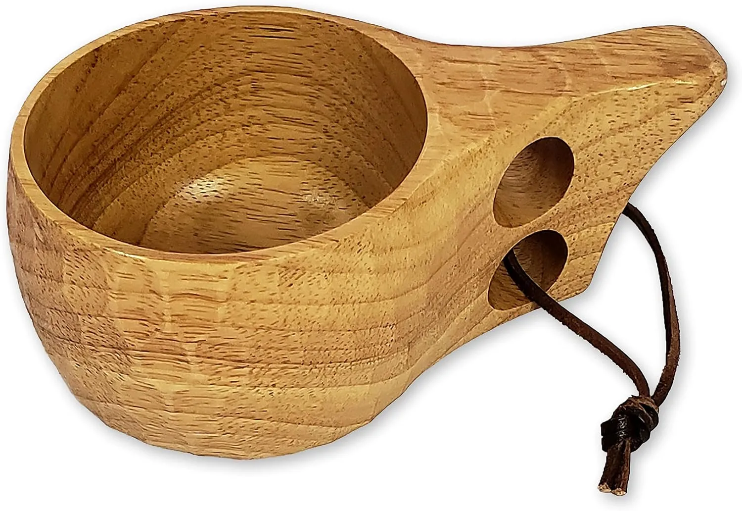 Skógr Nordic Style Kuksa - Carved Wood Camp Mug - Large 10 oz. - Great for Backyard Liesure or Your Family Camping Cooking Gear