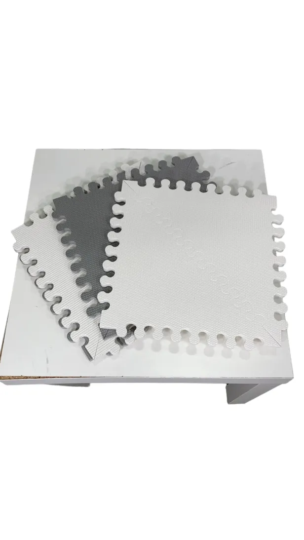 Skip Hop Interlocking Foam Floor Tiles Playspot, Grey/Cream