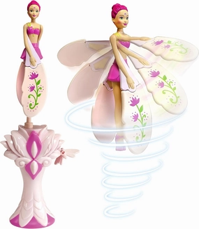 Sky Dancers Fuchsia Fantasy – The Original Flying Doll Toy – Pull String Powered, Use Indoors or Outdoors, No Batteries Required, Gift for Kids 6 