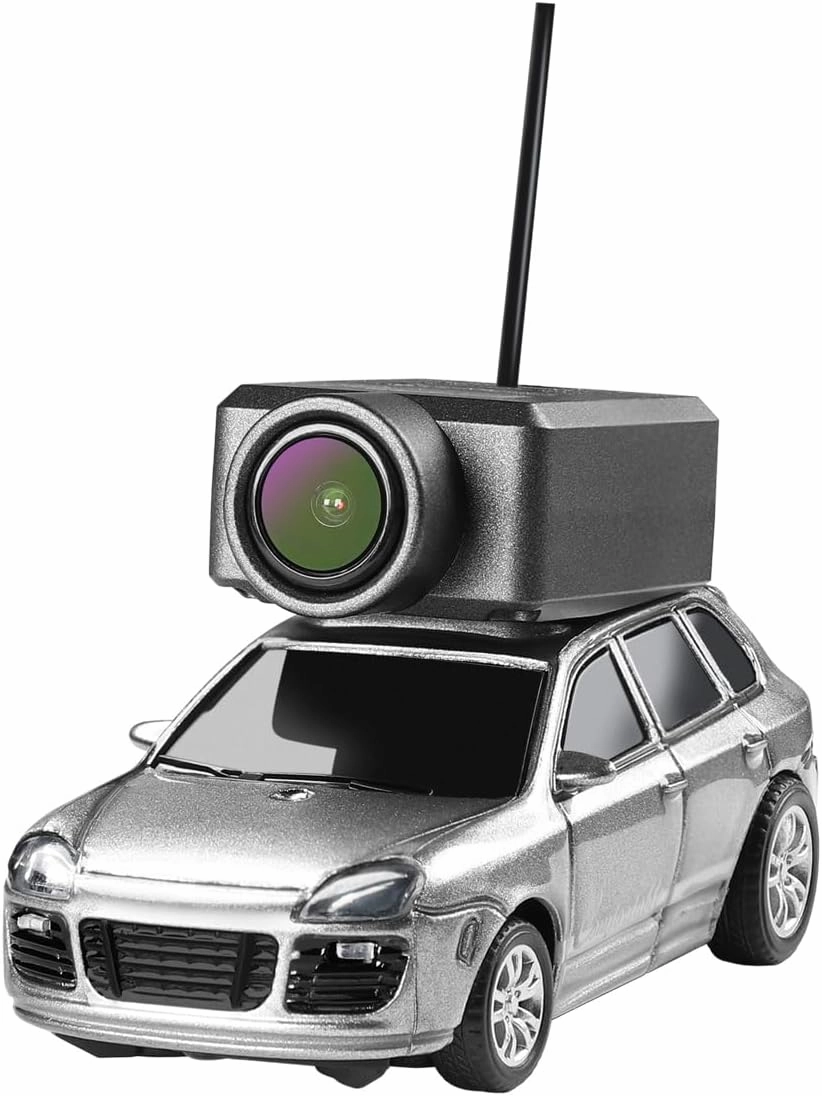 Skymaker 1:64 Scale Mini Drift RC Car, FPV RC Car with 720P HD Camera, 2.4GHz WiFi App Control with Gyro, Mini Racing Cars for Adults(Silver)