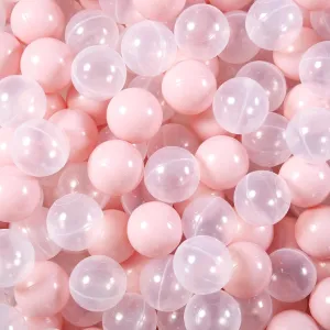 Soft Play Ball Pit Balls - Crush Proof Plastic Balls for Ball Pit Pack of 100pcs Set for Toddlers Ball Pool Playtent Tunnels with Reusable Storage Bag - 2.16 Inch