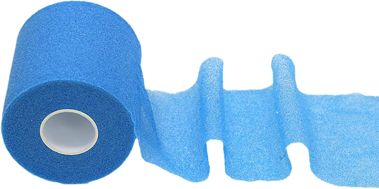 Soft Sports Tape 1 Roll Wrap Tape Sponges Underwrap Tape Not-Adhesive Protective Foams Wrap for Ankle Wrist Hand