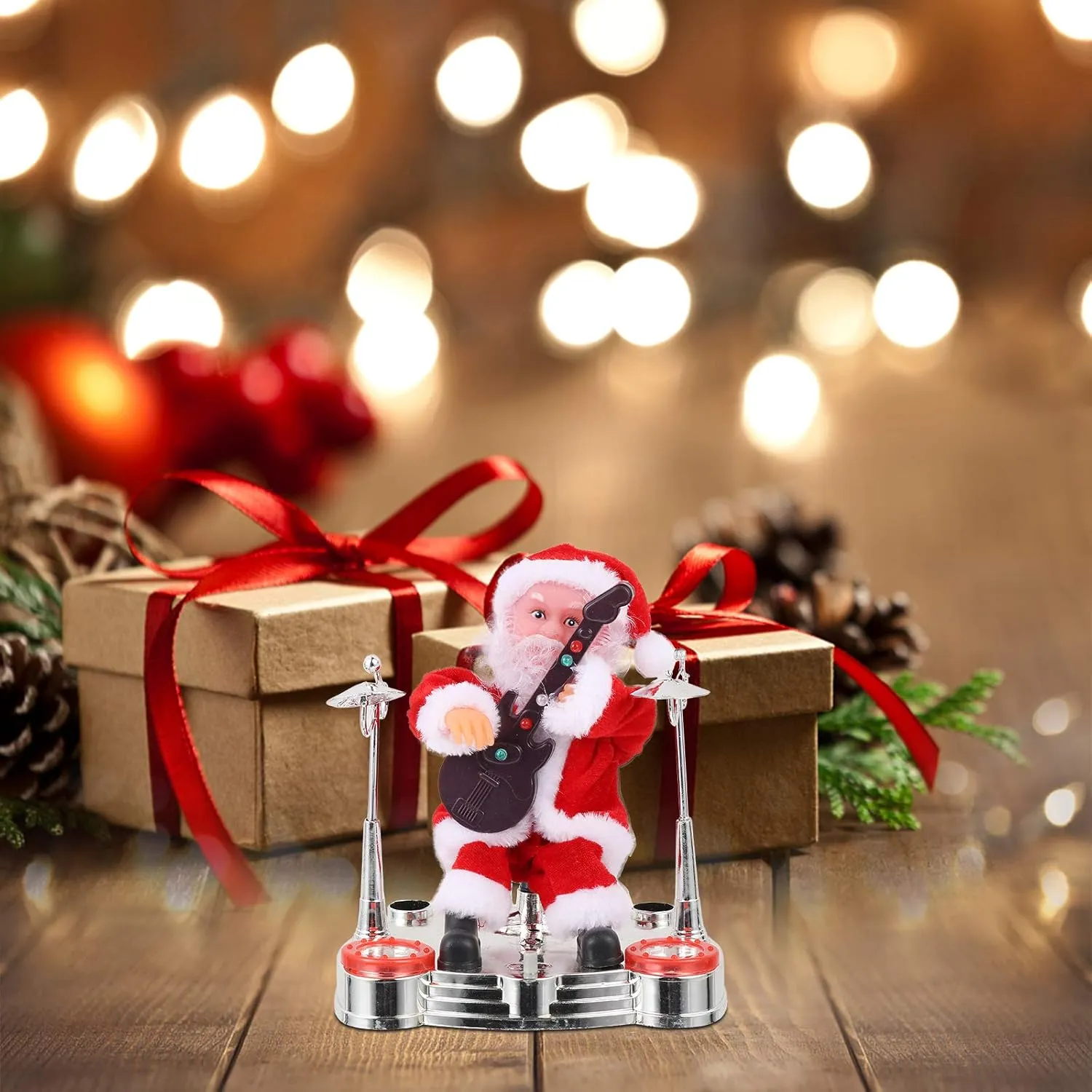 SOIMISS 1 Pc Electric Christmas Toy Battery-powered Toy Christmas Doll for Kids Christmas Supply Adornmental Doll Christmas Theme Doll Decorative Toy Christmas Ornament Electric Doll