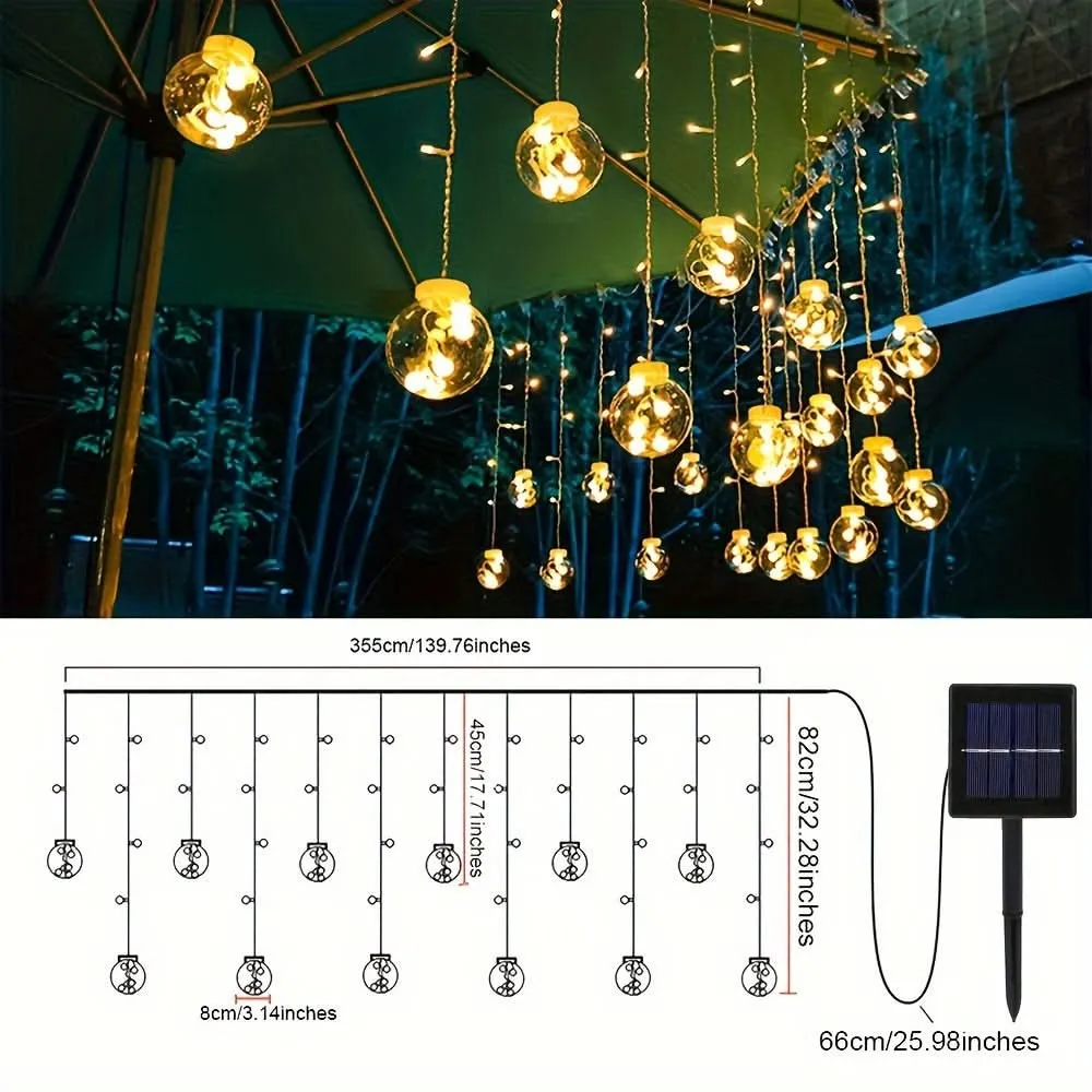 Solar Fairy String Lights, LED Wishing Ball