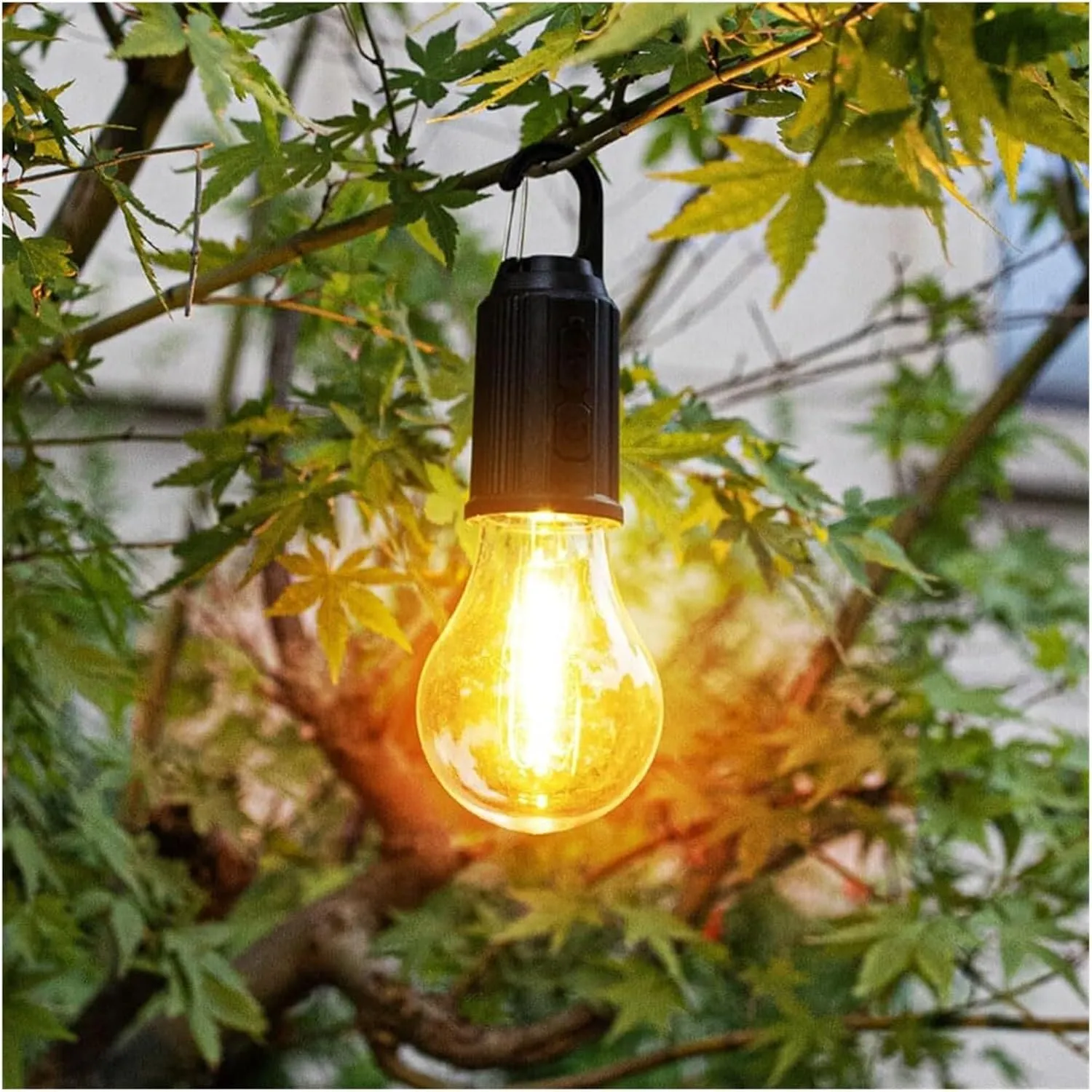 Solar Rechargeable Hooked Camping Light, Portable Tent Lights LED Lamp Waterproof for Camping, Hiking(B 3PCS)