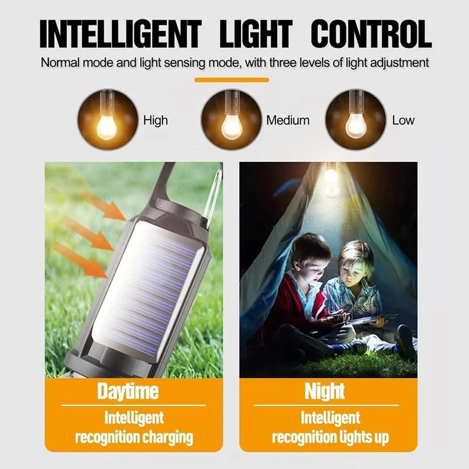 Solar Rechargeable Hooked Camping Light, Solar Tent Lights USB Rechargeable LED Camping Lantern, Outdoor Hanging Light Bulbs, Portable Outdoor Waterproof Emergency Light Bulb (Flat,3 PCS)