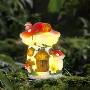 Solar Statue Lights of Adorable and Radiant Owl-Outdoor Decoration Figurines for Lawn,Patio Accessories, Yard Decor,Unique Gifts for Women Mom Grandma or Homewarming
