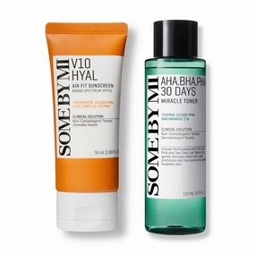 SOME BY MI V10 Hyal Air Fit Sunscreen   AHA BHA PHA 30 Days Miracle Toner