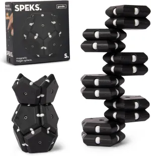 Speks Geode Magnetic Fidget Toy | Sensory Desk Toy for Adults & Teens 14  | Stress Relief Gift | Sphere, Snake Eyes