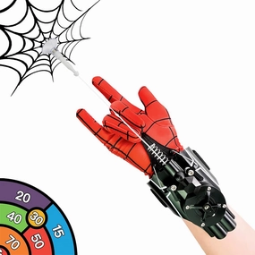 Spider Web Shooter Spider Web Launcher- 9.4ft Automatic Rope Launcher with USB Charging - Superhero Role-Play Toy for Children