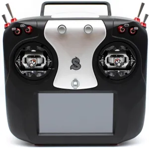 Spirit Wave Radio Transimtter 300 Hz with 30  Channel, with RF Protocol & 4.3“ IPS Touchscreen Used for RC Models (RC Helicopter, RC Plane, RC Car, RC Boat) (Black (SPT-Wave-B))