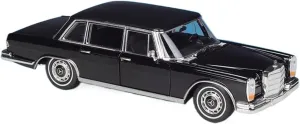 Sports car Metal Model 1 24 for Mercedes Benz 600 Alloy Car Model Die-cast Metal Classic Retro Vintage Car Model Ornaments for Home Décor(Black)