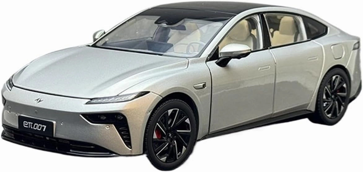 Sports car Metal Model 1 18 for Dongfeng Yipai Eπ007 008 New Energy Alloy Simulation Car Model Silver Ornaments for Home Décor(Style 1)