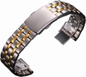 Stainless Steel Hollow Strap General Purpose Belt Button Bracelet Band Strap Watch With 18mm 20mm 22mm Wristband Watchband