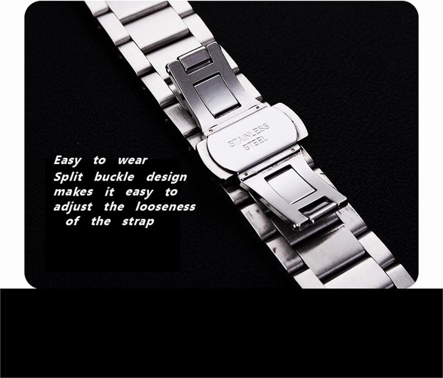 Stainless Steel Strap 18mm Universal Replacement Bracelet Watch Accessories