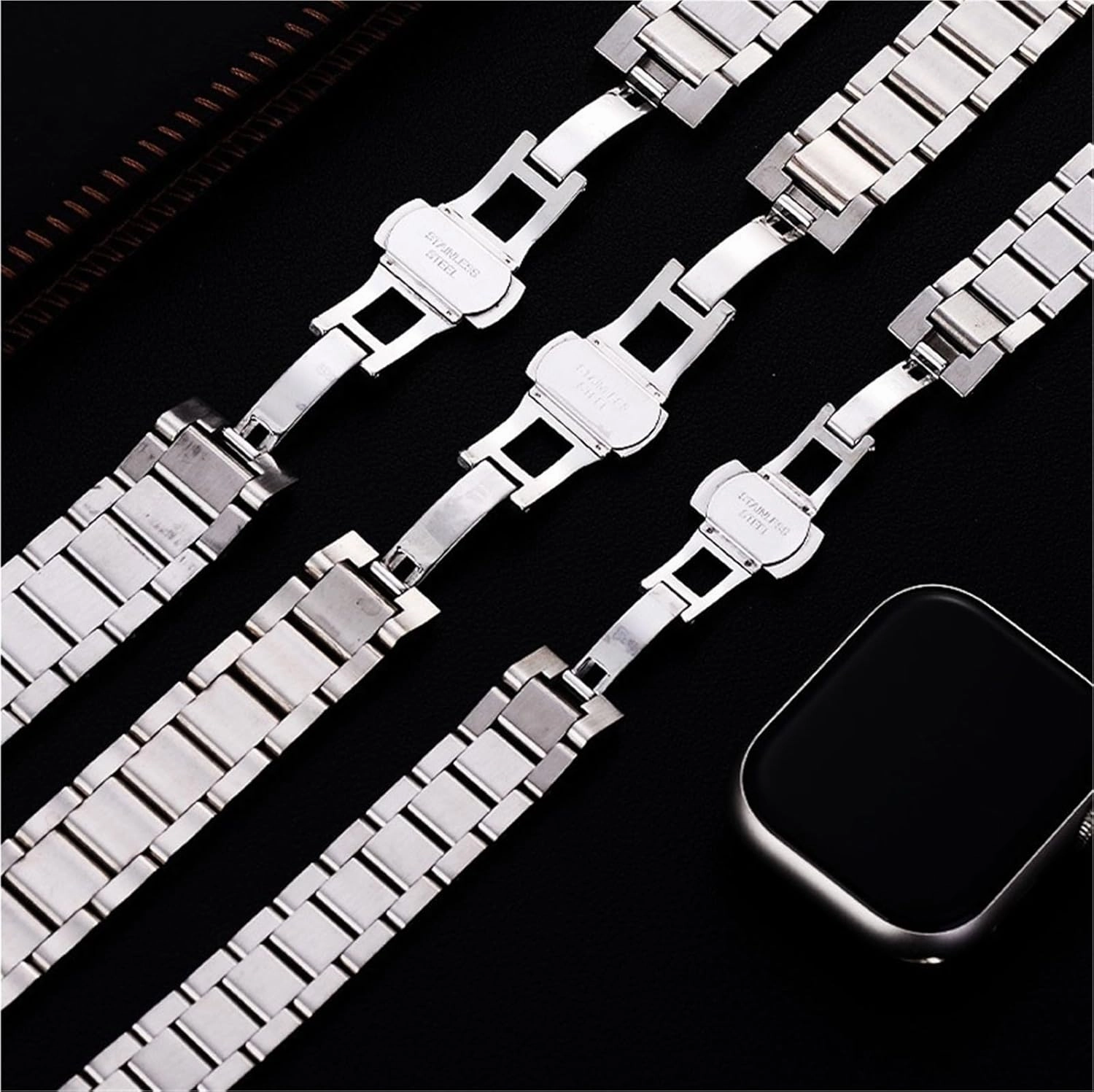 Stainless Steel Strap 18mm Universal Replacement Bracelet Watch Accessories