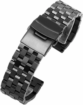 Stainless Steel Watch Band 18mm 20mm 22mm 24mm 26mm Replacement Watch Band Men Women Wristband Double Lock Watch Band
