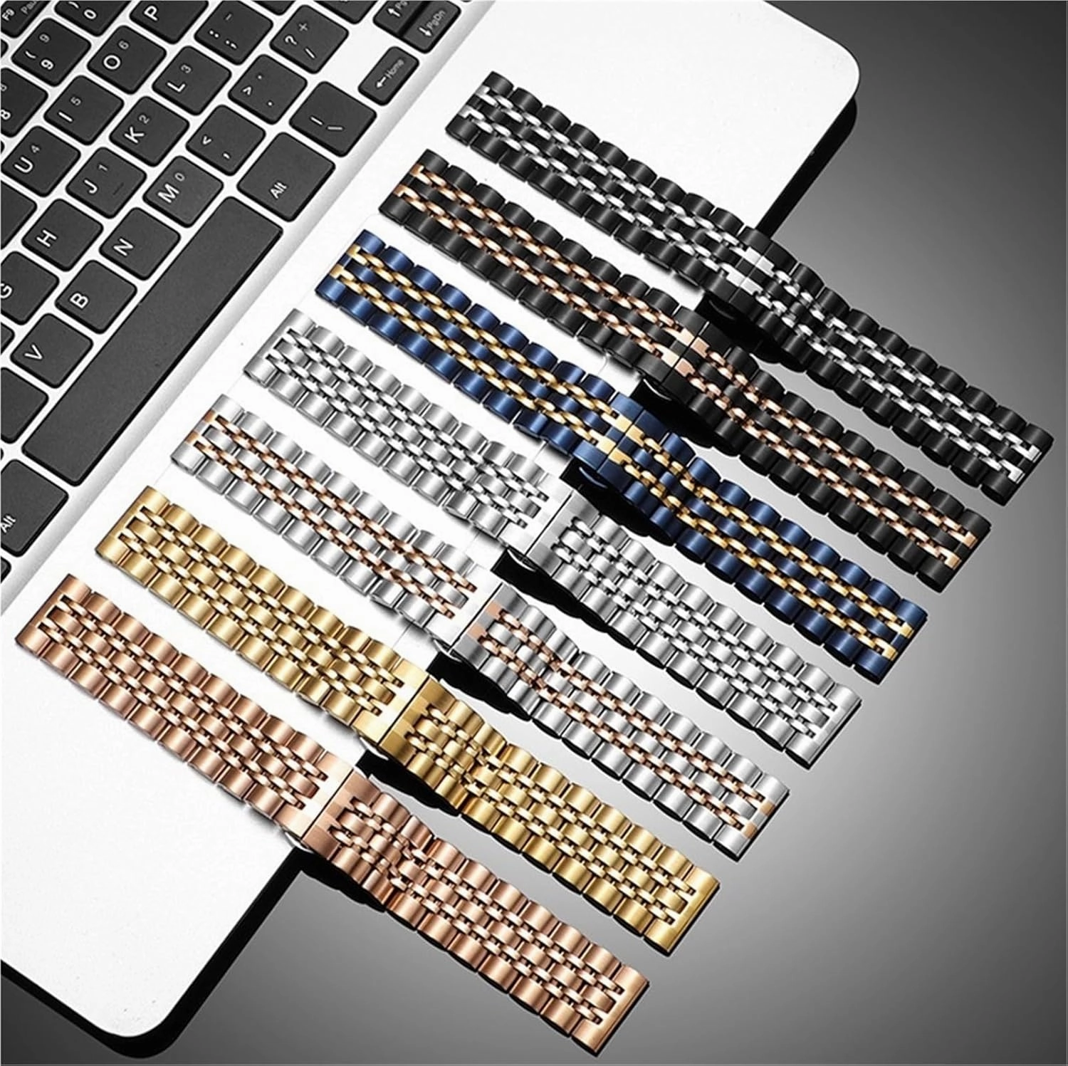 Stainless Steel Watch Band 20mm Universal Replacement Wristband Suitable