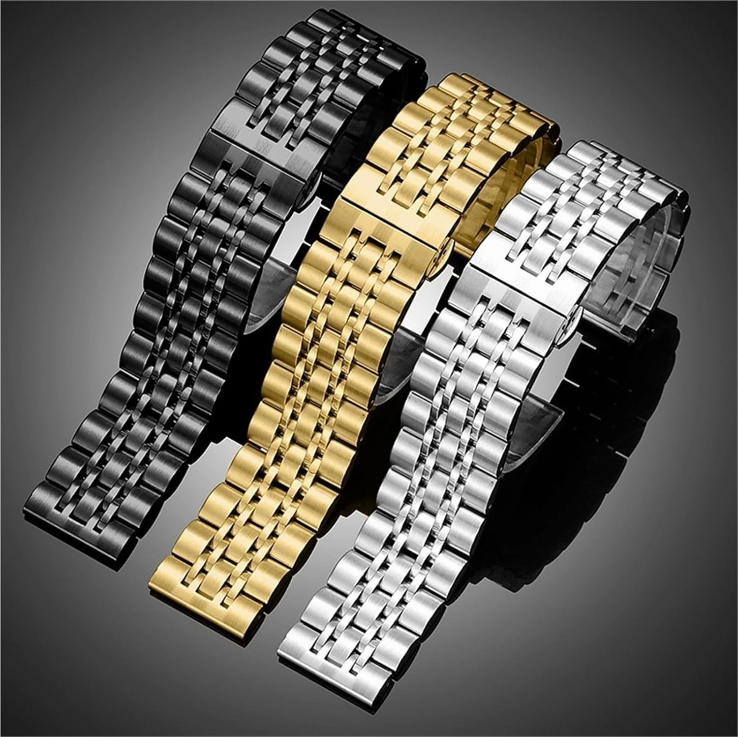 Stainless Steel Watch Band 20mm Universal Replacement Wristband Suitable