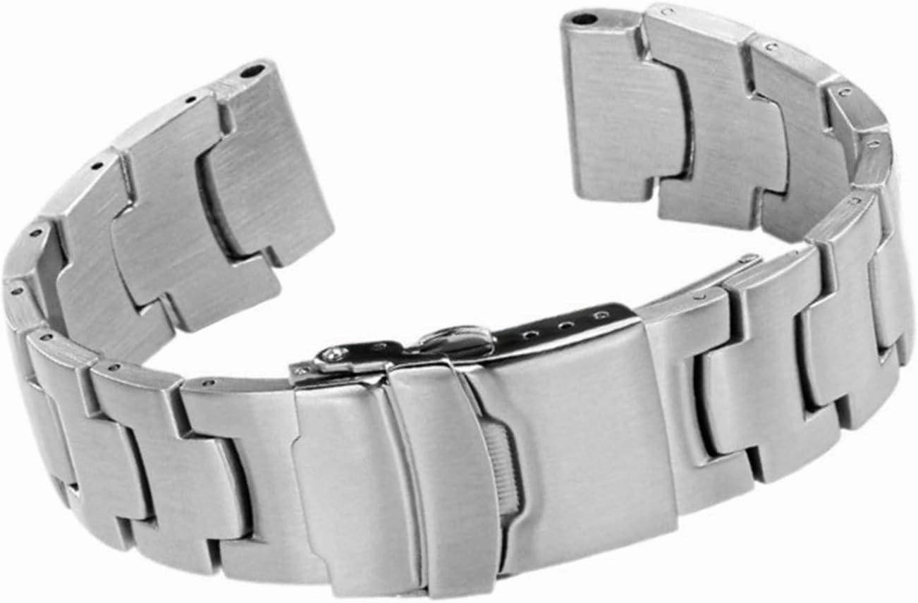 Stainless Steel Watch Strap 18mm 20mm Replacement Wristband Folding Buckle Men's Women's Watch Strap Suitable for Traditional Watches