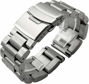 Stainless Steel Watch Strap Metal Watch Strap 18mm 20mm Suitable for Smart Watch Men's Women's Universal Metal Watch Strap Wristband(Silver,21mm)