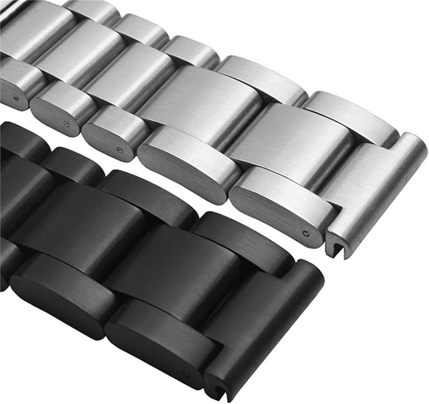 Stainless Steel Watch Strap Metal Watch Strap 18mm 20mm Suitable for Smart Watch Men's Women's Universal Metal Watch Strap Wristband(Silver,21mm)
