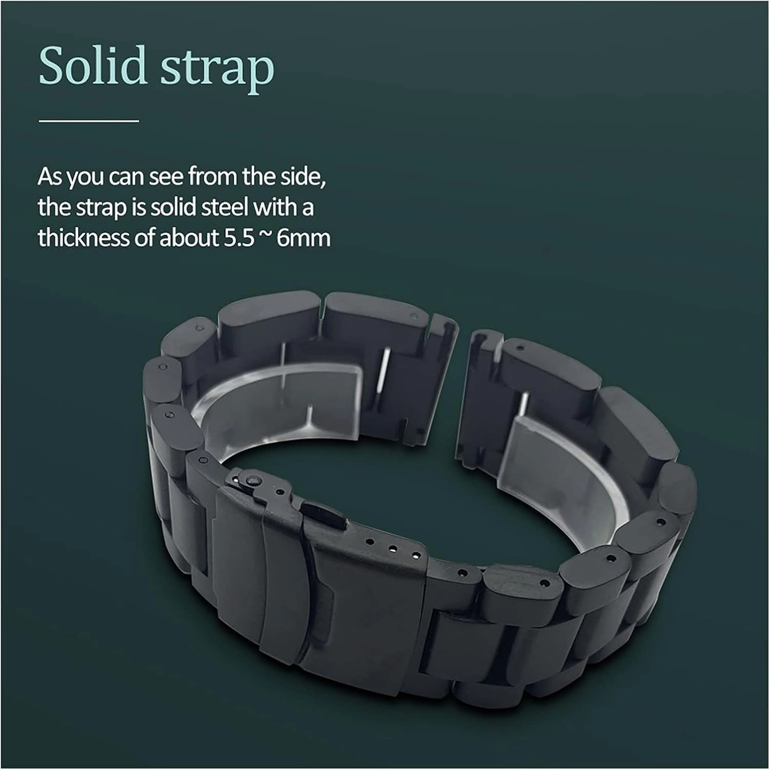 stainless steel watchbands bracelet 22mm 24mm 26mm solid thickening metal watch band strap