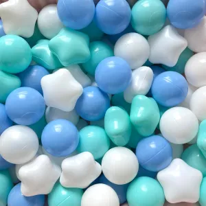 Star Ball Pit Balls 500/1000 Count Plastic Play Pit Star Balls for Baby Pool Ball Pit, BPA Free Crush Proof Play Balls Playpen Ball for Toddlers Tent & Playhouse
