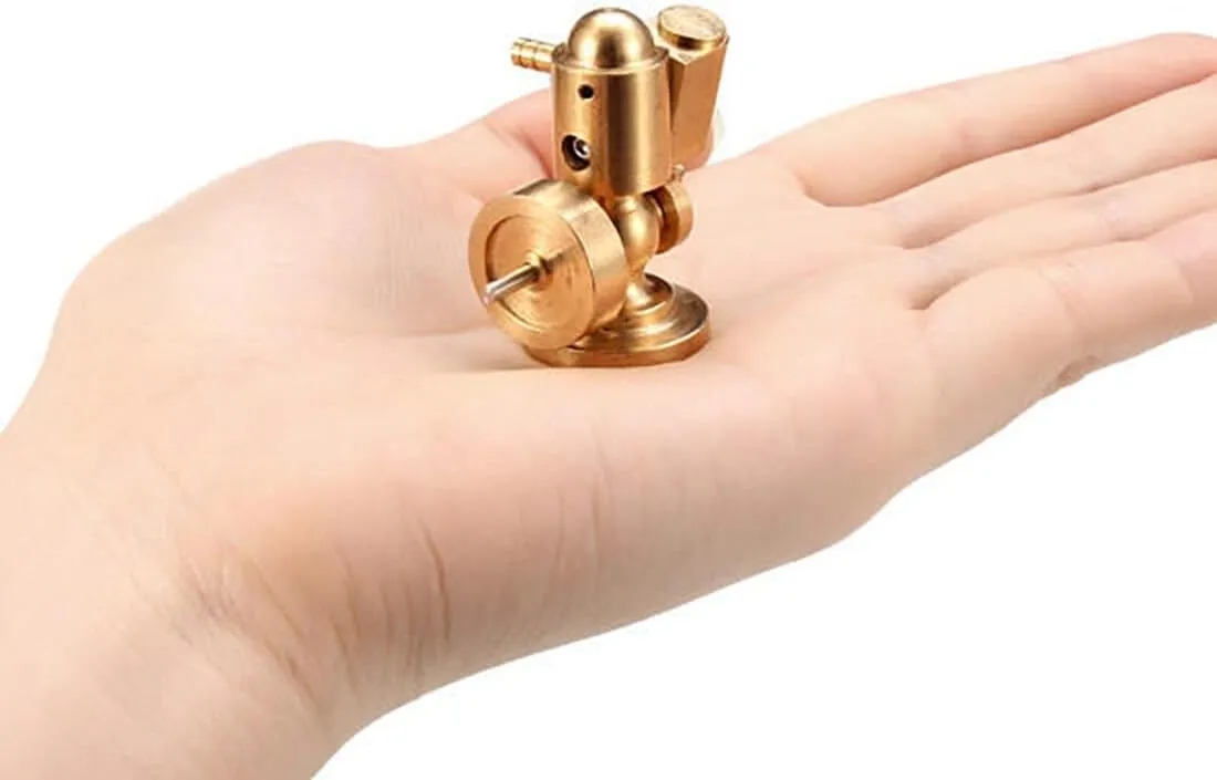 Steam Engine Model Kit, Mini Single Cylinder Pure Copper Steam Engine Model Toy Creative Gift for Engine Power On Ship Model