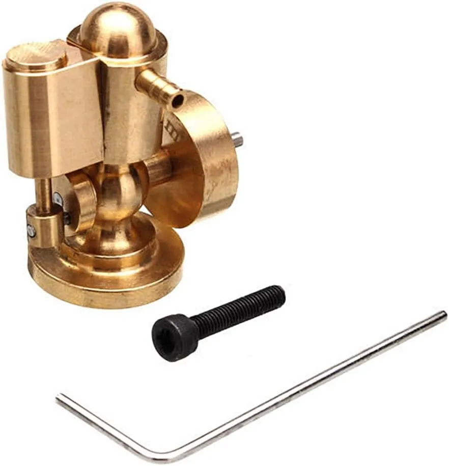 Steam Engine Model Kit, Mini Single Cylinder Pure Copper Steam Engine Model Toy Creative Gift for Engine Power On Ship Model