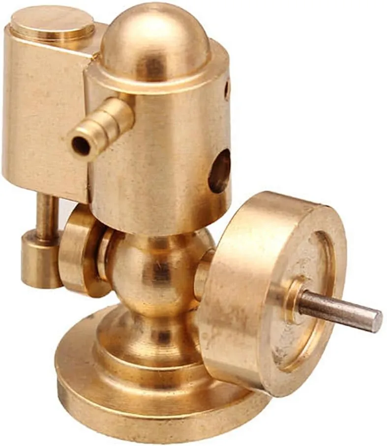 Steam Engine Model Kit, Mini Single Cylinder Pure Copper Steam Engine Model Toy Creative Gift for Engine Power On Ship Model