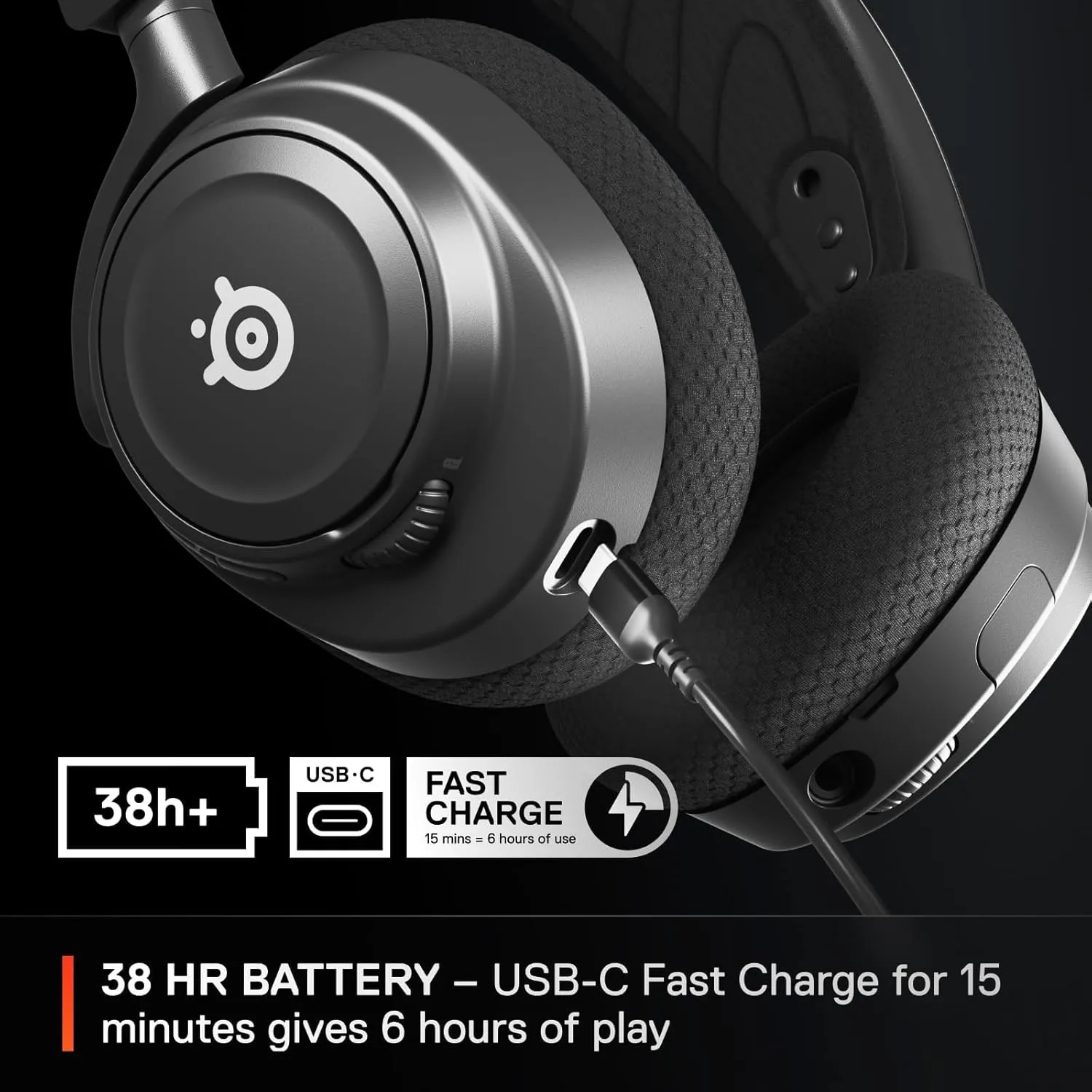 SteelSeries Arctis Nova 7 Wireless Multi-Platform Gaming Headset — Neodymium Magnetic Drivers — 2.4GHz   Mixable Bluetooth — 38Hr USB-C Battery — ClearCast Gen2 AI Mic — PC, PS5, Switch, VR, Mobile