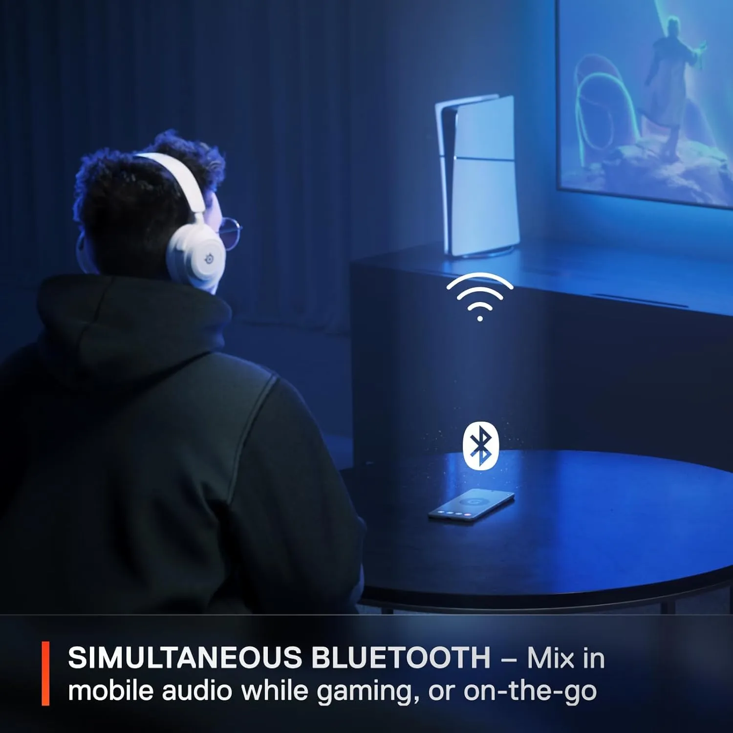 SteelSeries Arctis Nova 7 Wireless Multi-Platform Gaming Headset — Neodymium Magnetic Drivers — 2.4GHz   Mixable Bluetooth — 38Hr USB-C Battery — ClearCast Gen2 AI Mic — PC, PS5, Switch, VR, Mobile