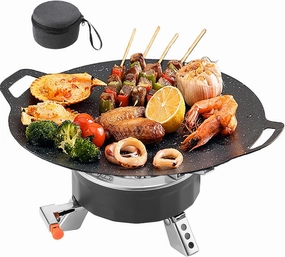 Stove for Camping, Portable Stove Cooker Camping Supplies, 6800W Foldable Burner with Precise Heat Control, Cooking Tools Outdoor Gear for Fishing Hiking BBQ Backpacking