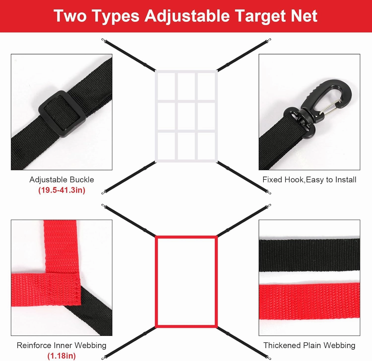 Strike Zone Target Net,13.5x21.5in Pitching Strike Zone Net,Portable Strike Zone Plate for Baseball Pitching Accuracy Improve