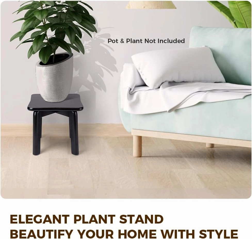 StrongTek Sturdy Bamboo Step Stool with Anti-Slip Feet, Easy-Assembly, 300 LBS Capacity, Ideal for Adults, Perfect for Bathroom, Bedroom, or Doorway Use, 11" x 11" x 10.6"