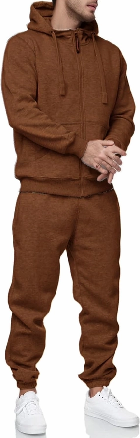 Sweatsuits for Men 2 Piece Men's Jogging Tracksuit Set Hoodie Casual Athletic Long Sleeve Zipper Suit Set