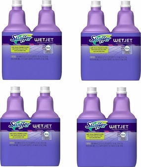 Swiffer WetJet Multi-Purpose Floor and Hardwood Cleaner Solution with Febreze Refill, Lavendar Vanilla and Comfort Scent, 1.25 Liter, OKpFMr 8 pack