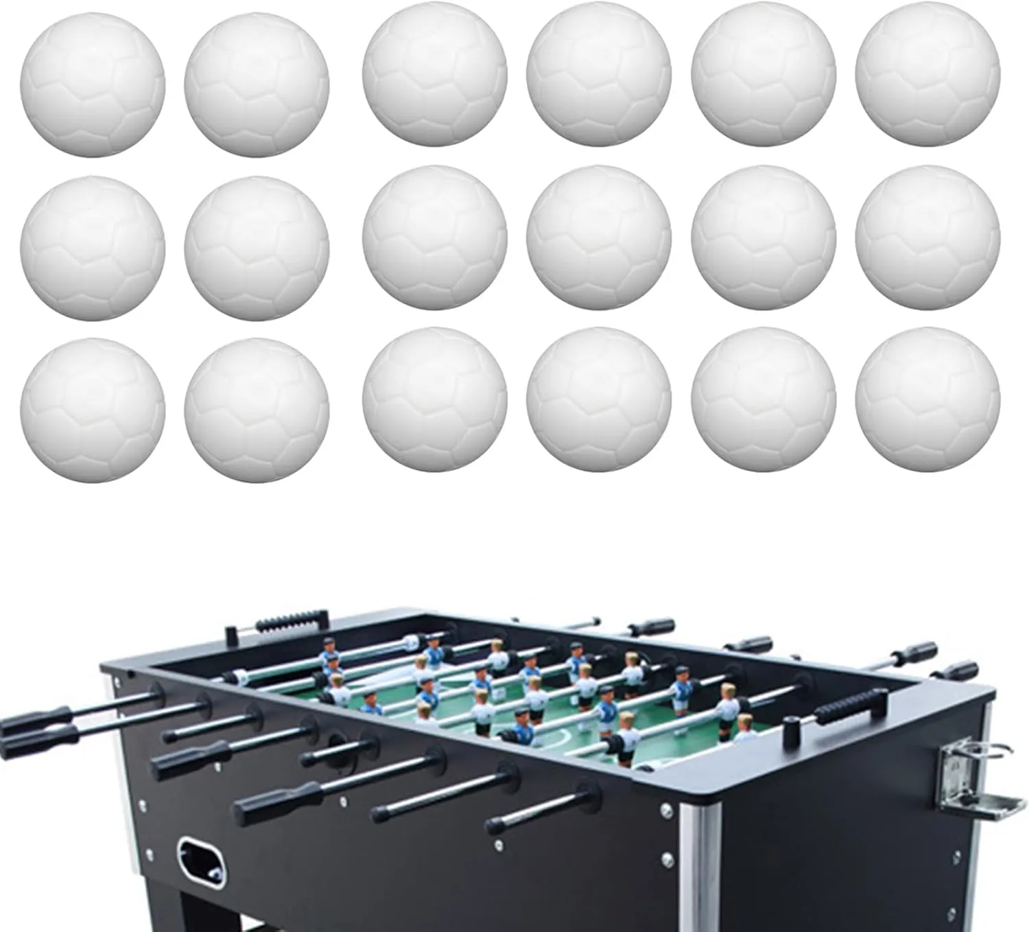 Table Football 36mm Table Soccer Foosballs Replacement White Tabletop Game Soccer Set