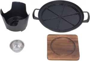 Tabletop Portable Grill, Small Barbecue Stove, Die Cast Aluminum, for Camping Picnic Gathering, 1 2 People, Easy to Assemble, sturdy Safety Materials