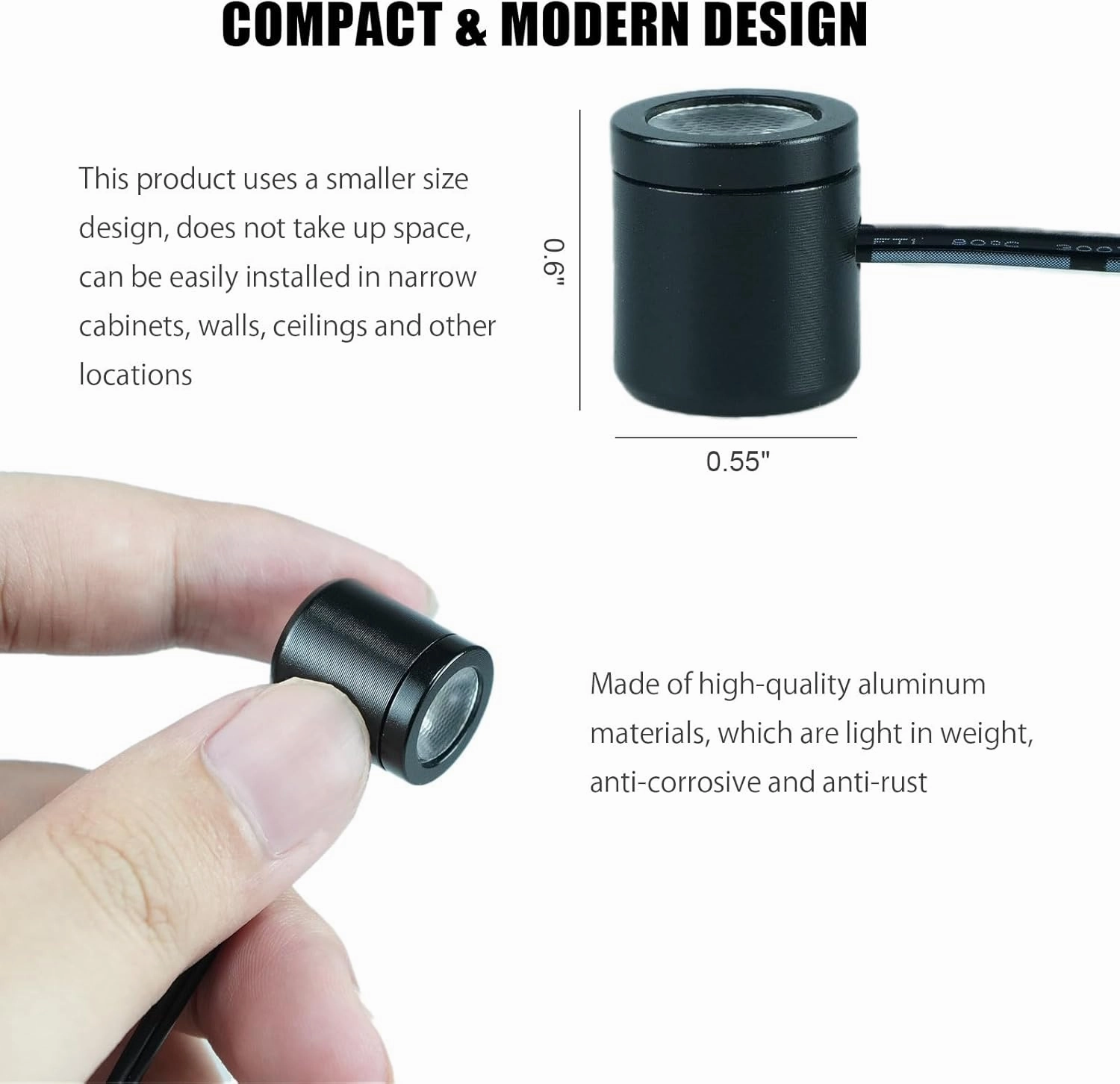 TAYSING Mini LED Spotlights with USB Hub,Magnetic Base, USB Powered Small Spotlight Display Lights, Accent Lighting for Artwork, Paintings, Jewelry, Display Cases, handicrafts, Models, Toys, Puzzles